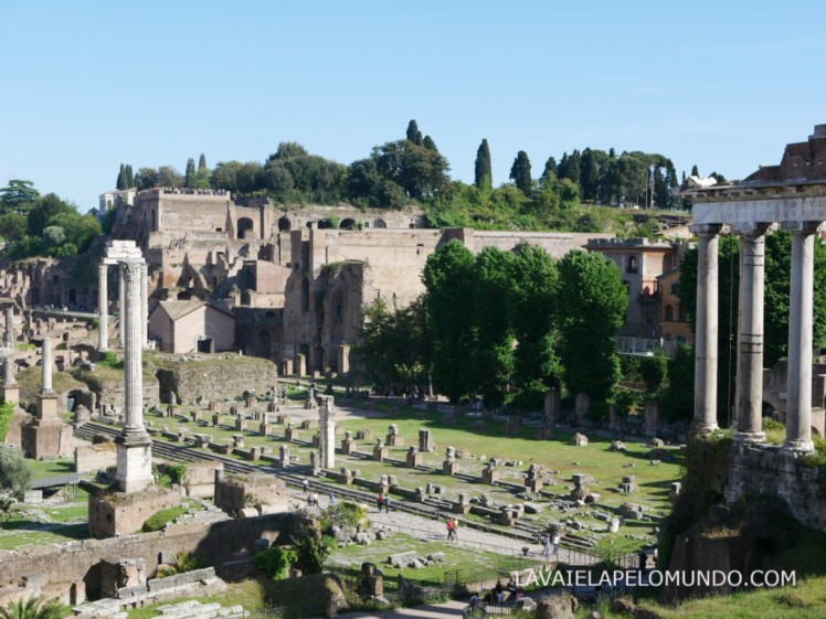 foto do foro romano a partir da Torre di Niccolo V roma